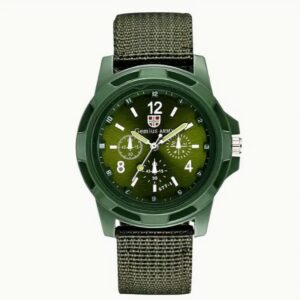 40mm Genius Army Swiss Logo Style Fashion Subdial Watch New Green